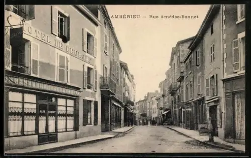 AK Ambérieu, Rue Amédée-Bonnet et Hôtel de l`Étoile