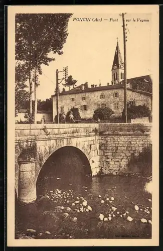 AK Poncin /Ain, Pont sur le Veyron