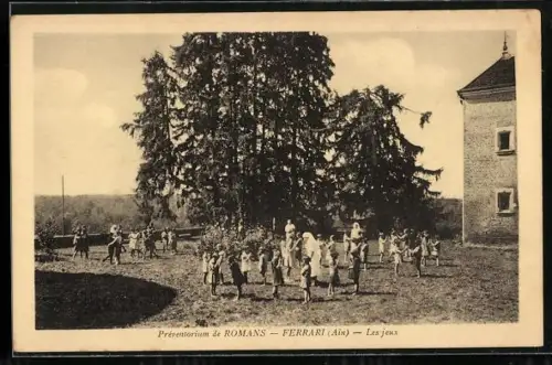 AK Romans-Ferrari, Preventorium de Romans, Les jeux