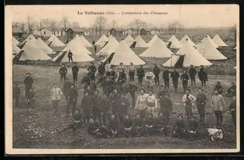 AK La Valbonne /Ain, Campement des Chasseurs