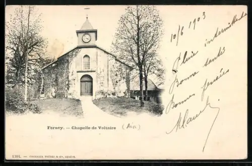 AK Ferney, Chapelle de Voltaire