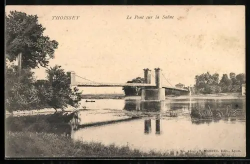 AK Thoissey, Le Pont sur la Saóne