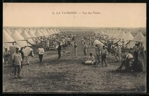 AK La Valbonne, Vue des Tentes