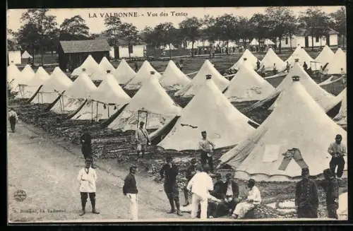 AK La Valbonne, Vue des Tentes