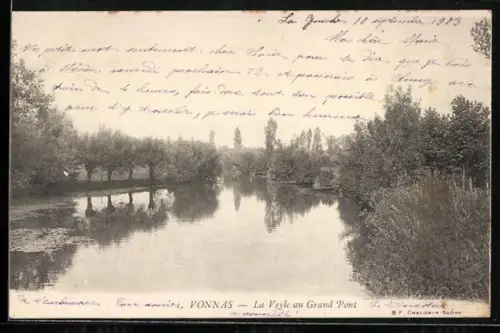 AK Vonnas, La Veyle au Grand Pont