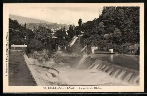 AK Bellegarde /Ain, La perte du Rhône