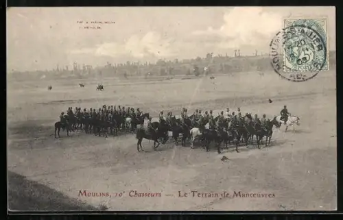 AK Moulins, 10e Chasseurs, Le Terrain de Manoeuvres