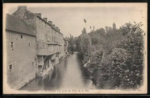 AK Cusset, Le Sichon, vue prise du Pont de la Mer
