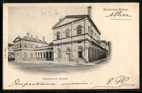 AK Néris-les-Bains, Établissement thermal
