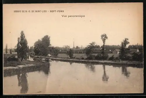 AK Abbaye de N.-D. de Daint-Lieu-Sept-Fons, Vue panoramique