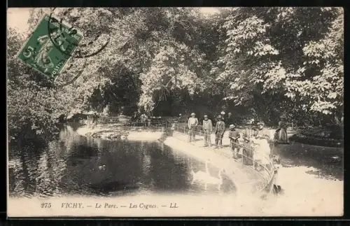 AK Vichy, Le Parc et les Cygnes