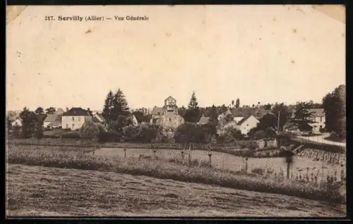 AK Servilly /Allier, Vue Générale