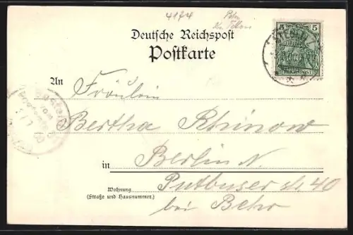 AK Berlin-Steglitz, Schlosspark mit Gaststätte