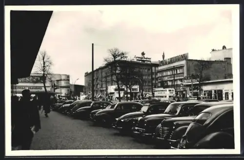 Foto-AK Berlin-Charlottenburg, Kurfürstendamm 1955 mit Autos