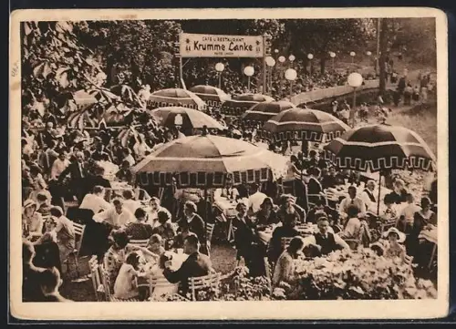 AK Berlin-Zehlendorf, Café-Restaurant Krumme Lanke, Inh. Fritz Unger, Alsenstrasse 139
