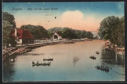 AK Berlin-Treptow, Blick von der neuen Brücke