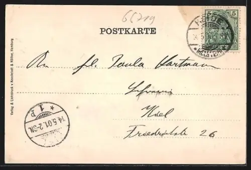 AK Heide / Holstein, Marktplatz mit Kirche