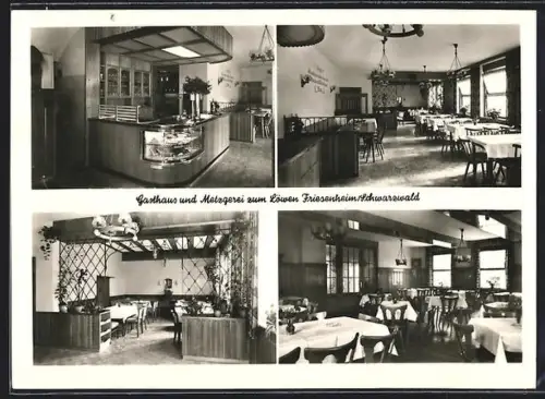 AK Friesenheim / Schwarzwald, Gasthaus und Metzgerei zum Löwen, Bes. Fritz Vetter
