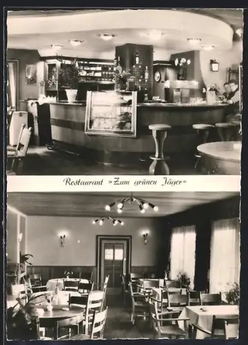 AK Soltau, Restaurant Zum grünen Jäger, Gastraum und Theke