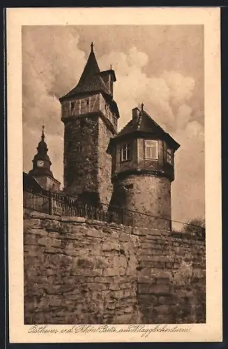 AK Ostheim v. d. Rhön, Partie am Waagglockenturm