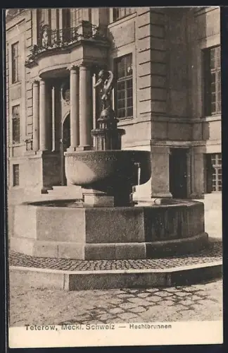 AK Teterow /Meckl. Schweiz, Hechtbrunnen