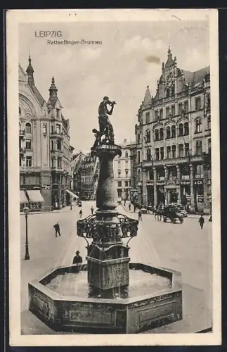 AK Leipzig, Rattenfänger-Brunnen