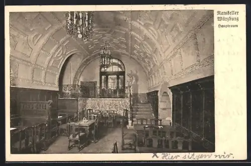 AK Würzburg, Ratskeller Hauptraum