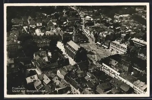 AK Eisenach, Markt mit Georgenkirche