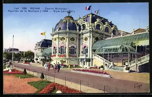 AK Royan, Casino Municipal, Pavillon de la Musique, 1894, Style Louis XVI