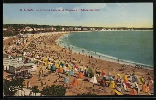 AK Royan, La Grande Conche et Boulevard Frédéric-Garnier