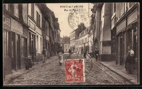 AK Pont-de-l`Arche, Rue de Paris