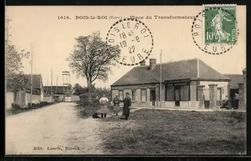 AK Bois-le-Roi /Eure, Place du Transformateur