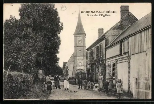 AK Gournay-le-Guérin, Rue de l`Eglise