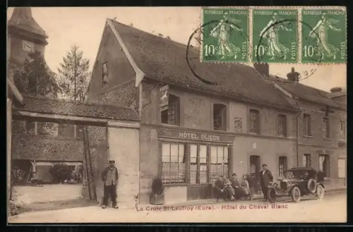 AK La Croix St. Leufroy /Eure, Hôtel du Cheval Blanc