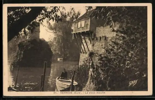 AK Vernon /Eure, Le vieux moulin