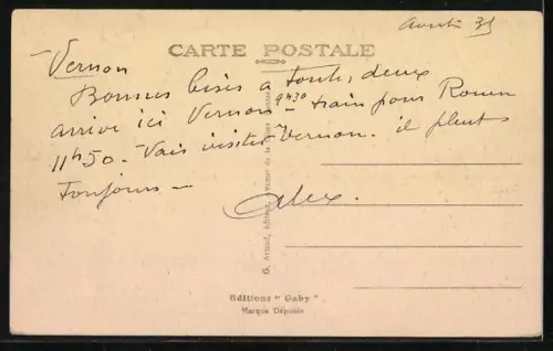 AK Vernon /Eure, Le vieux moulin