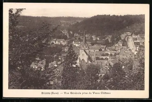 AK Brionne /Eure, Vue Générale prise du Vieux Cháteau