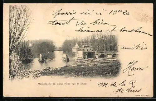 AK Maisonette du Vieux Pont, vue en amont