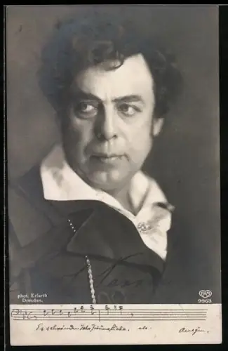 Foto-AK Hugo Erfurth: Opernsänger Carl Perron