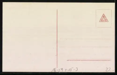 Foto-AK Sanke Nr. 1074: Pfalz-Kampfflugzeug Type D. III.
