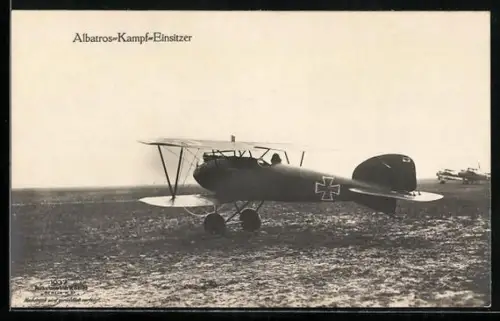 Foto-AK Sanke Nr. 1037: Albatros-Kampf-Einsitzer