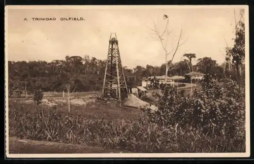 AK Trinidad und Tobago, Oilfield, Erdöl, Bohrturm