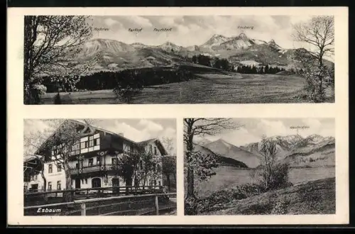 AK Esbaum, Gasthof zur Hochries von W. Huber