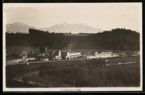 Foto-AK Wiesmühl / Engelsberg, Brauerei mit Umgebung