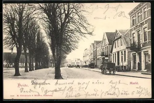 AK Heide / Holstein, Strasse am Markt