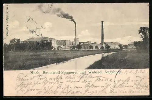 AK Augsburg, Mech. Baumwoll-Spinnerei und Weberei