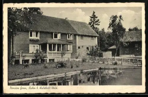 AK Hahn b. Waldbröl, Pension Gran mit Garten