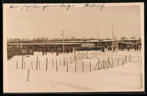 Foto-AK Ohrdruf, Kriegsgefangenen-Lager anno 1915