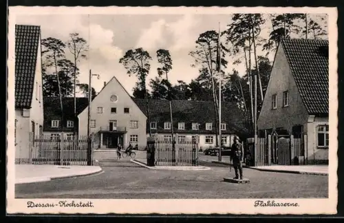 AK Dessau-Kochstedt, Flakkaserne, Eingangsbereich