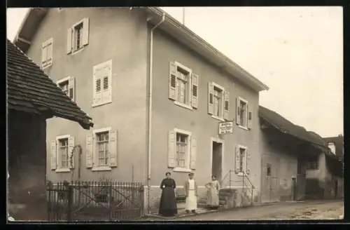 Foto-AK Wollbach / Lörrach, Bäckerei und Spezerei-Handlung von Otto Meier